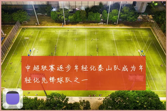 中超联赛逐步年轻化泰山队成为年轻化先锋球队之一